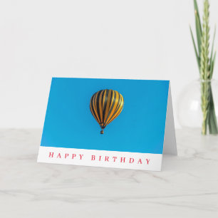 Tarjeta de cumpleaños de globo aerostático