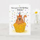 tarjeta de cumpleaños de godson con ginger cupcake (Small Plant)