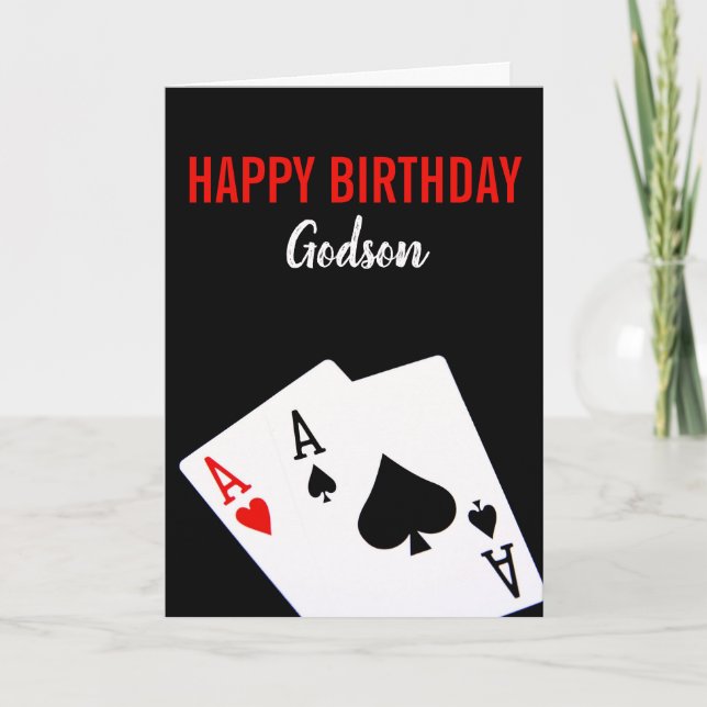 Tarjeta de cumpleaños de Godson Poker (Anverso)