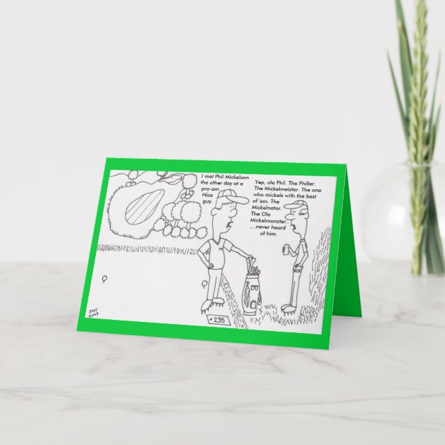 Tarjeta de cumpleaños de golf (Anverso)