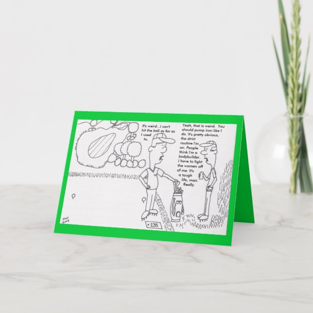 Tarjeta de cumpleaños de golf (Anverso)