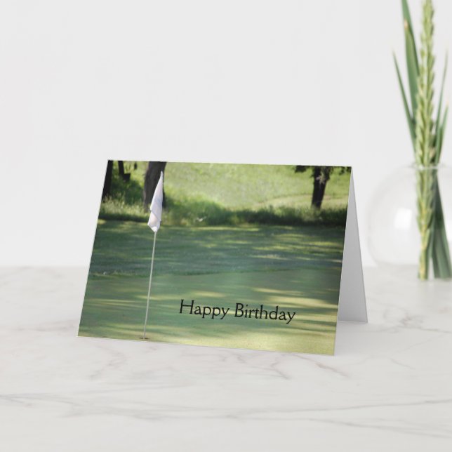 Tarjeta de cumpleaños de golf (Anverso)