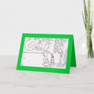 Tarjeta de cumpleaños de golf