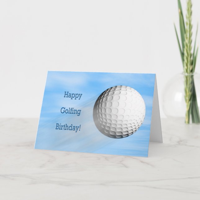 Tarjeta de cumpleaños de golf (Anverso)