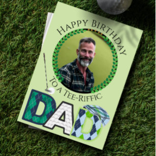 Tarjeta de cumpleaños de golf para papá
