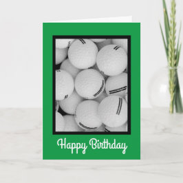 Tarjeta de cumpleaños de golf, tarjeta de cumpleañ