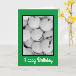 Tarjeta de cumpleaños de golf, tarjeta de cumpleañ