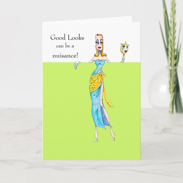 Tarjeta de cumpleaños de Good Looks (Anverso)