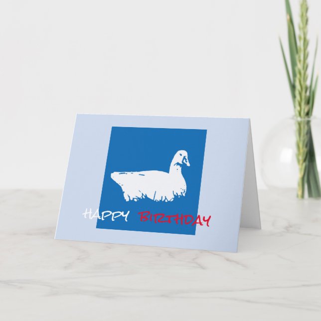 Tarjeta de cumpleaños de Goose (Anverso)