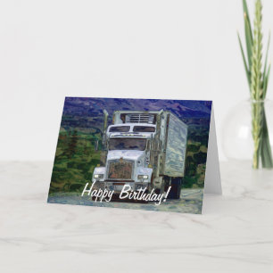 Tarjeta de cumpleaños de gran amante de los camion