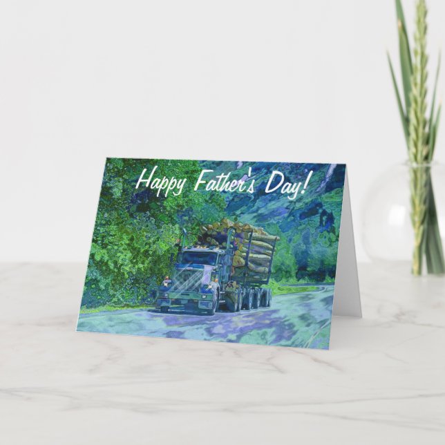Tarjeta de cumpleaños de gran amante de los camion (Anverso)