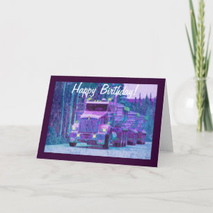 Tarjeta de cumpleaños de gran amante de los camion