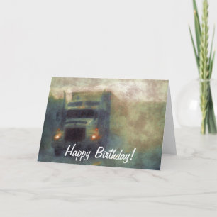 Tarjeta de cumpleaños de gran amante de los camion