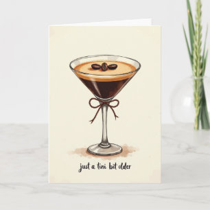 Tarjeta de cumpleaños de grano de café