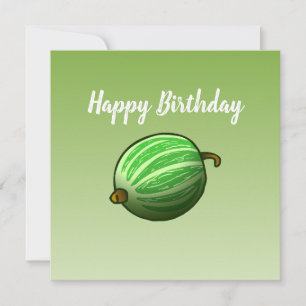 Tarjeta de cumpleaños de grosella espinosa