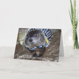 Tarjeta de cumpleaños de Groundhog Maude