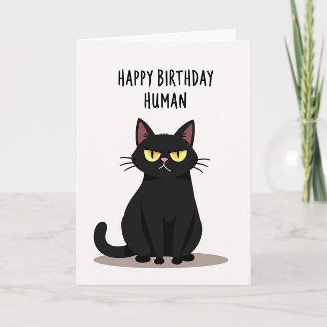 Tarjeta de cumpleaños de Grumpy Cat (Anverso)