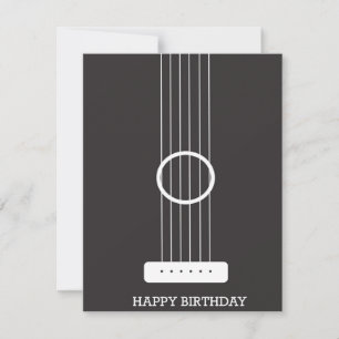 Tarjeta de cumpleaños de guitarra