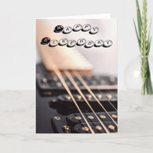 Tarjeta de cumpleaños de guitarra