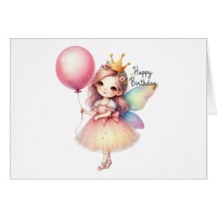 Tarjeta de cumpleaños de hadas