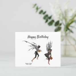 Tarjeta de cumpleaños de hadas de lluvia de niños 
