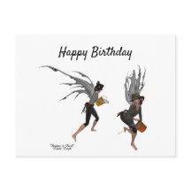 Tarjeta de cumpleaños de hadas de lluvia de niños 