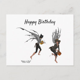 Tarjeta de cumpleaños de hadas de lluvia de niños 