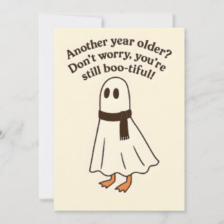 Tarjeta de cumpleaños de Halloween de ganso divert