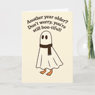 Tarjeta de cumpleaños de Halloween de ganso divert