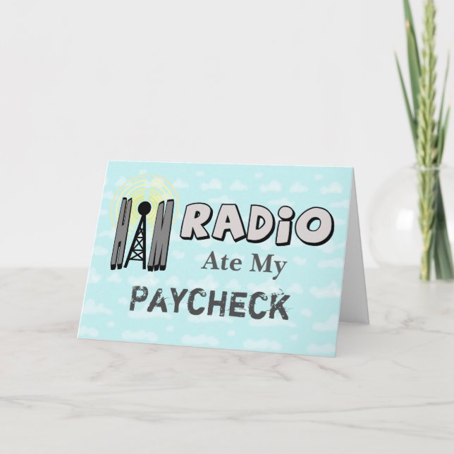 Tarjeta de cumpleaños de Ham Radio de Ham de Ham a (Anverso)