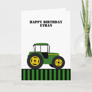 Tarjeta de cumpleaños de Happy Birthday Tractor