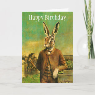 Tarjeta de cumpleaños de Hare de Victoria