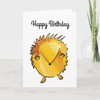 Tarjeta de cumpleaños de Hedgehog