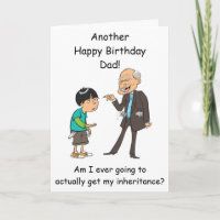 Tarjeta de cumpleaños de herencia de papá de un hi