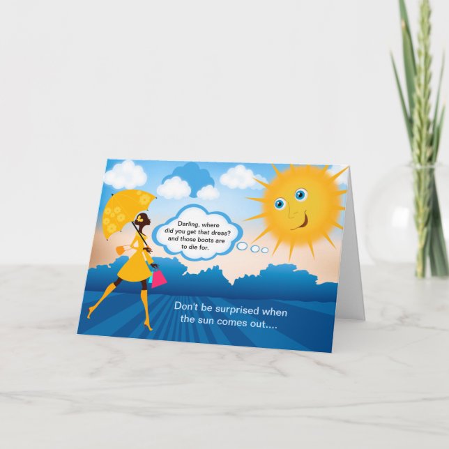 Tarjeta de cumpleaños de hermana - Sacando lo mejo (Anverso)