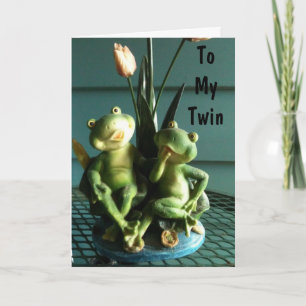 TARJETA DE CUMPLEAÑOS DE HERMANO Y HERMANO TWIN