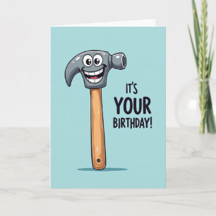 Tarjeta de cumpleaños de herramienta alegre