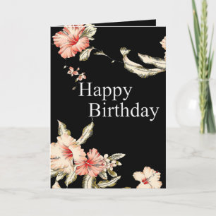 Tarjeta de cumpleaños de Hibiscus Blessings