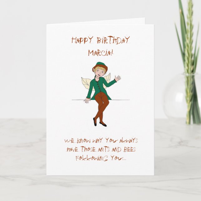 Tarjeta de cumpleaños de hija (Anverso)
