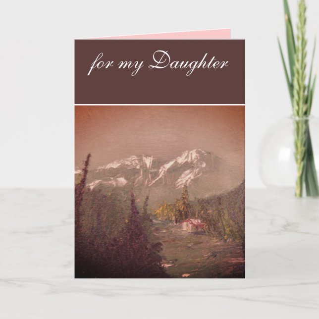 Tarjeta de cumpleaños de hija (Anverso)