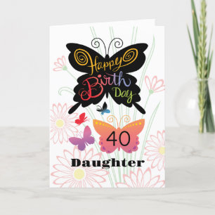 Tarjeta de cumpleaños de hija