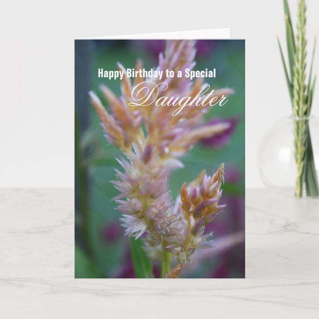 Tarjeta de cumpleaños de hija especial (Anverso)