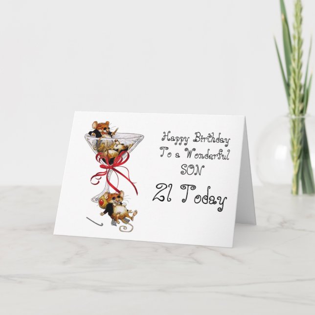 TARJETA DE CUMPLEAÑOS DE HIJO 21 (Anverso)