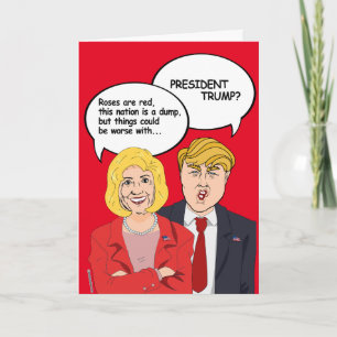 Tarjeta de cumpleaños de Hillary vs Trump: Peor co