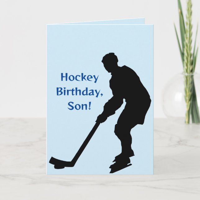 TARJETA DE CUMPLEAÑOS DE HOCKEY SON (Anverso)