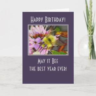 Tarjeta de cumpleaños de Honey Bee