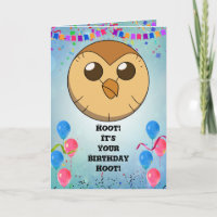 Tarjeta De Cumpleaños De Hooty Invita A La Tarjeta