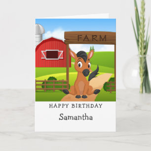 Tarjeta de cumpleaños de Horse Lover