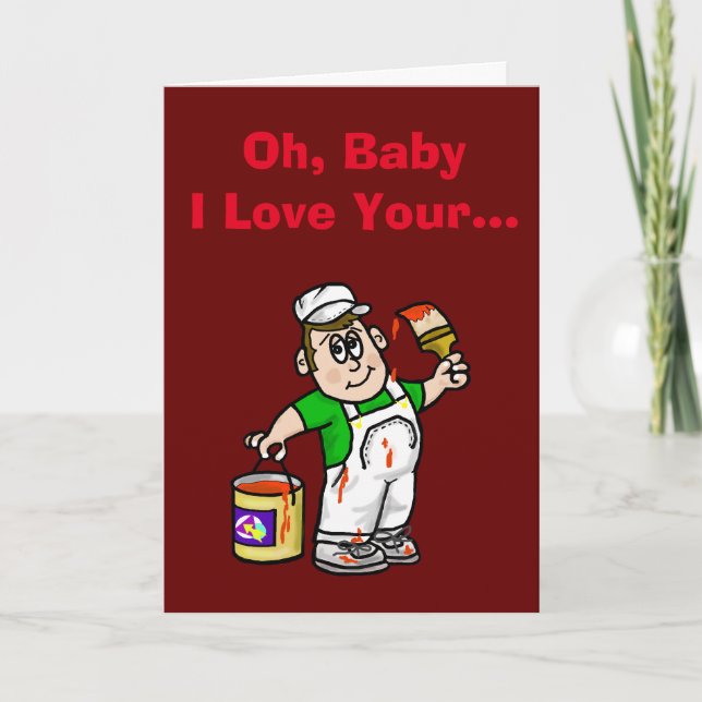 Tarjeta de Cumpleaños de House Painter (Hombre) (¡ (Anverso)