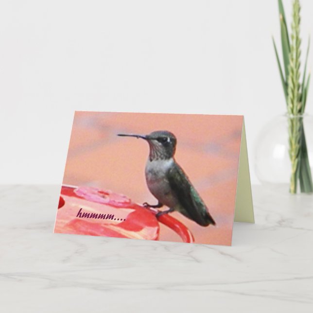 Tarjeta de cumpleaños de Hummer (Anverso)